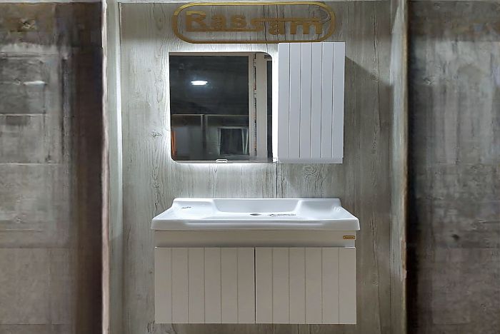 روشویی کابینتی مدل M12  سفید